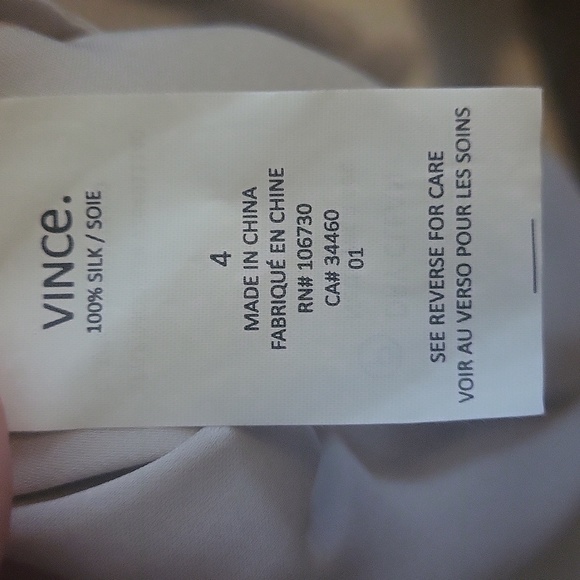 Vince Silk Blouse / Dress Shirt - Picture 4 of 6